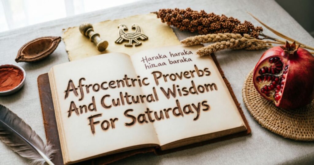 Afrocentric Proverbs And Cultural Wisdom For Saturdays