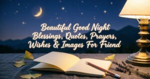 Beautiful Good Night Blessings, Quotes, Prayers, Wishes