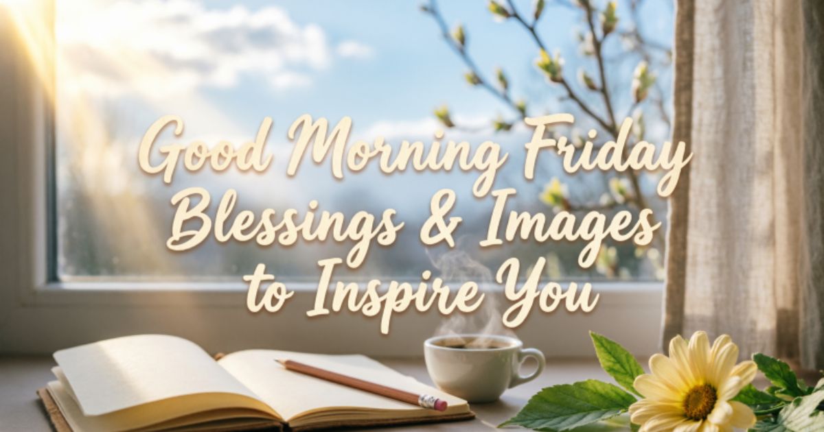 Good Morning Friday Blessings & Images to Inspire You