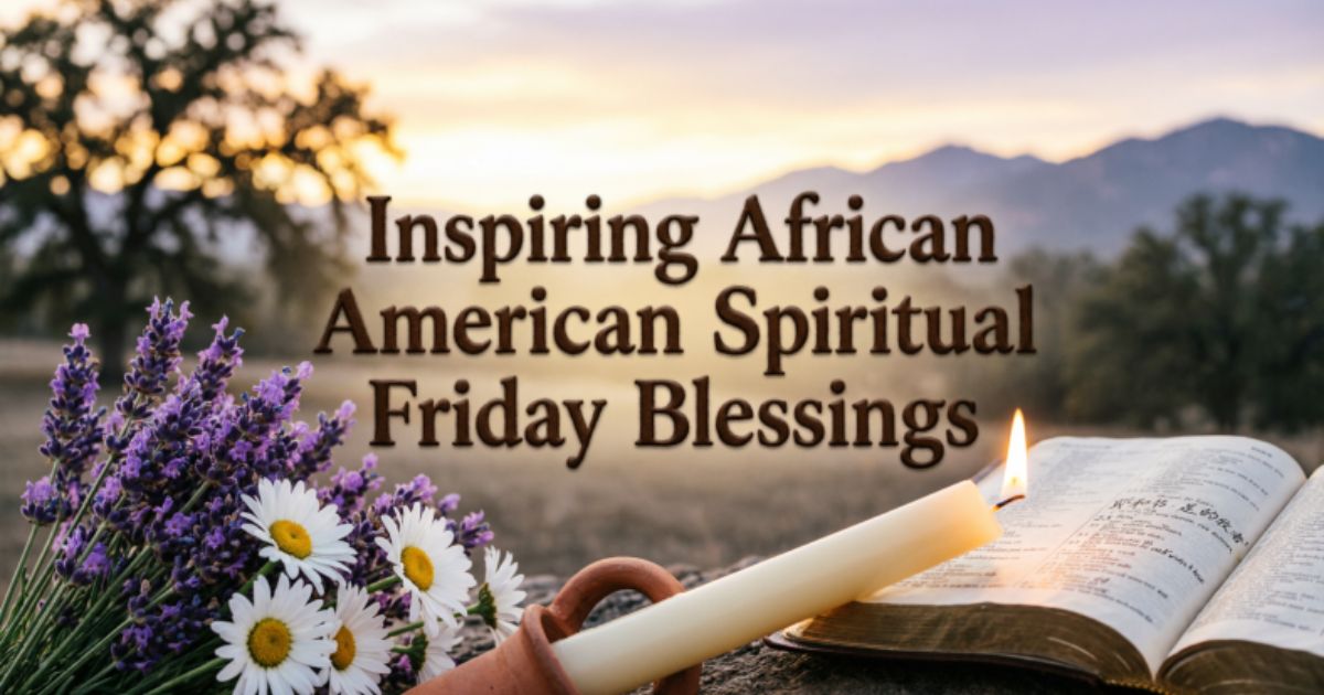 Inspiring African American Spiritual Friday Blessings