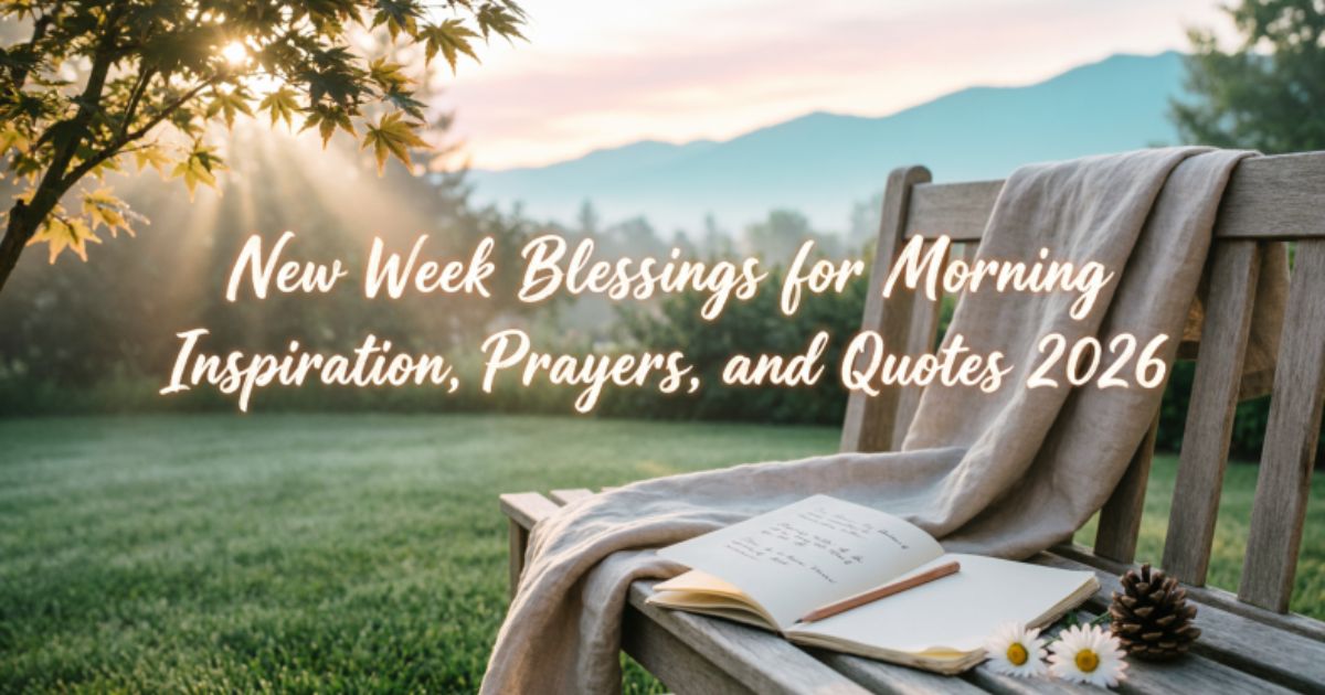 New Week Blessings for Morning Inspiration, Prayers, and Quotes 2026