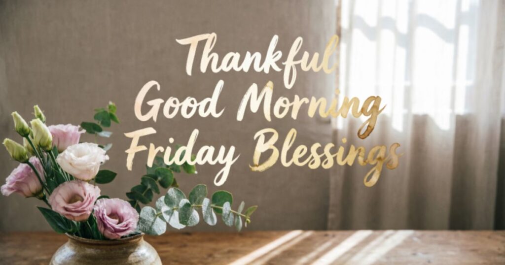 Thankful, Good Morning, Friday Blessings