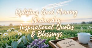 Uplifting Good Morning Wednesday Inspirational Quotes & Blessings