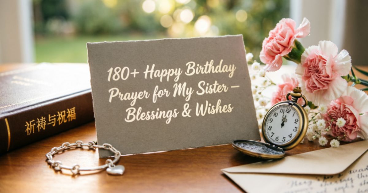 180+ Happy Birthday Prayer for My Sister – Blessings & Wishes
