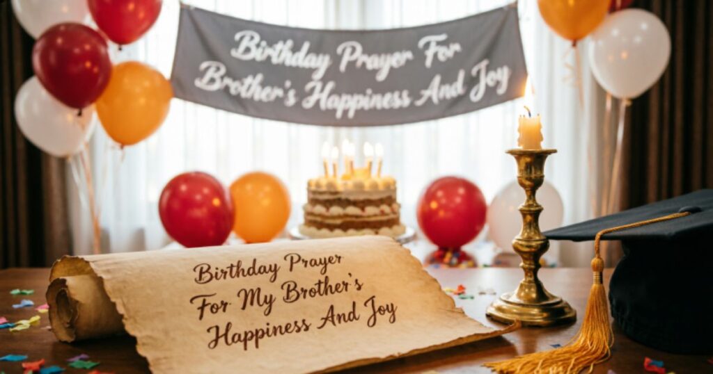 Birthday Prayer For My Brother's Happiness And Joy