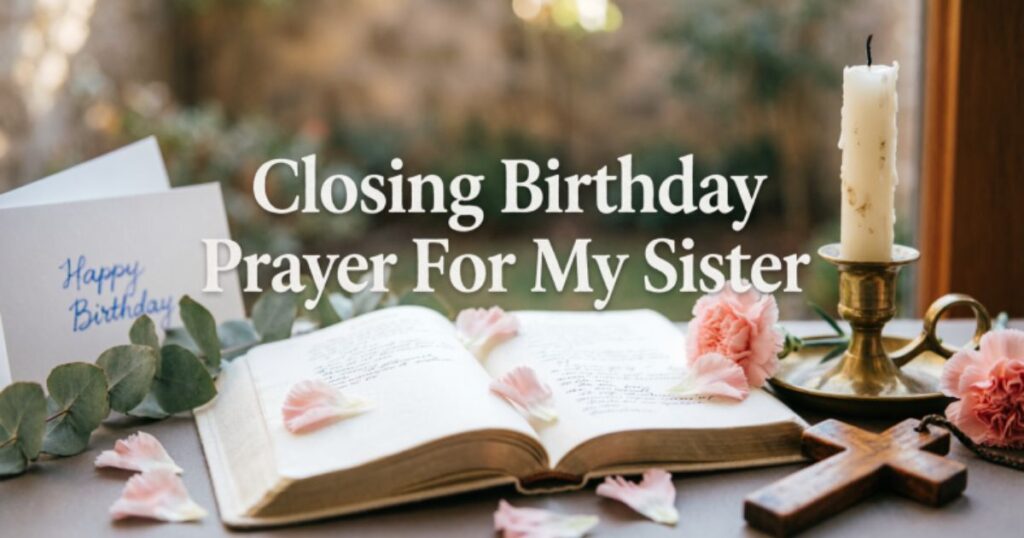 Closing Birthday Prayer For My Sister