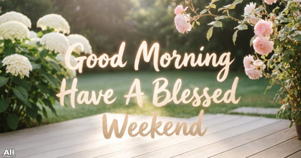 Good Morning Have A Blessed Weekend