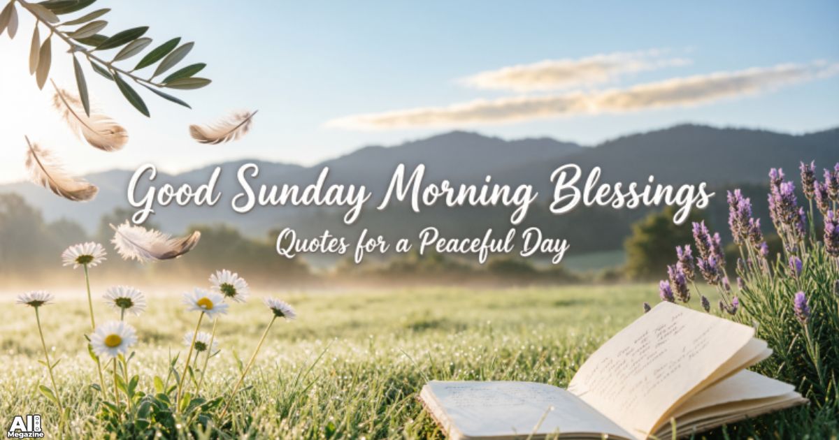Good Sunday Morning Blessings, Quotes for a Peaceful Day