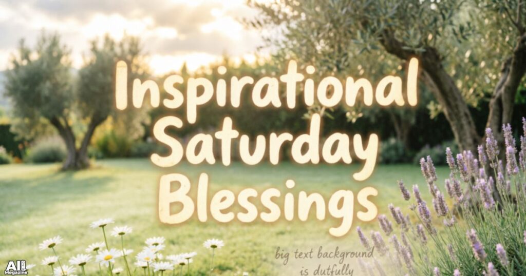 Inspirational Saturday Blessings