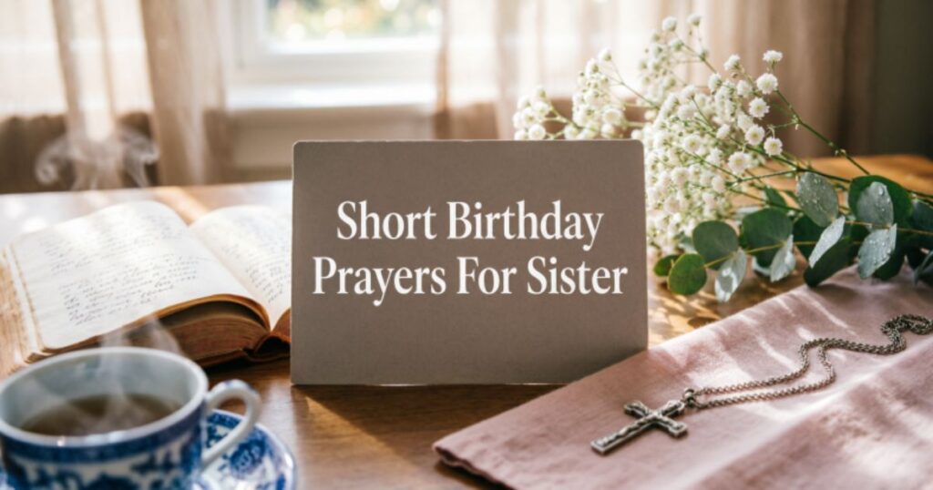 Short Birthday Prayers For Sister