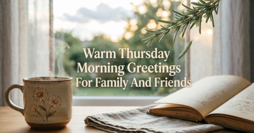 Warm Thursday Morning Greetings For Family And Friends