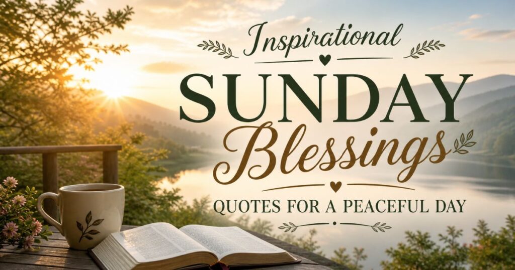Inspirational Sunday Blessings Quotes For A Peaceful Day