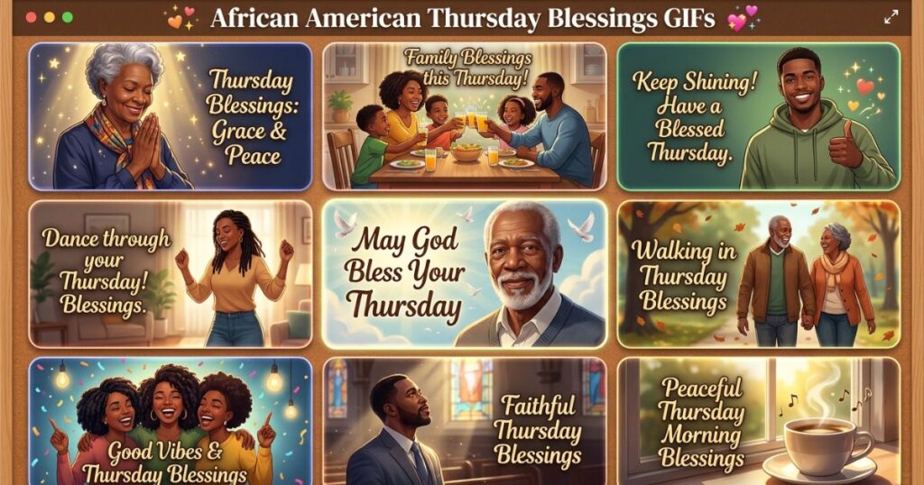 African American Thursday Blessings GIFs Expanded Collection