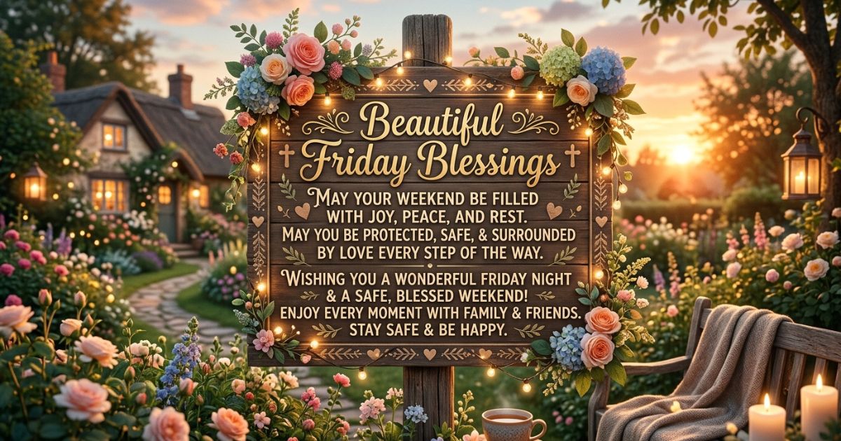 Beautiful Friday Blessings and Quotes for a Safe Weekend
