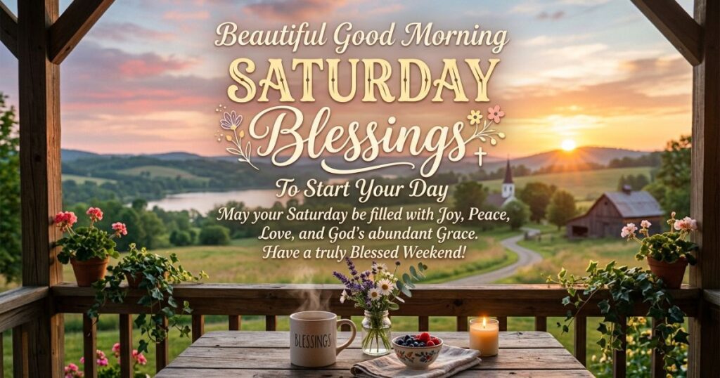 Beautiful Good Morning Saturday Blessings To Start Your Day