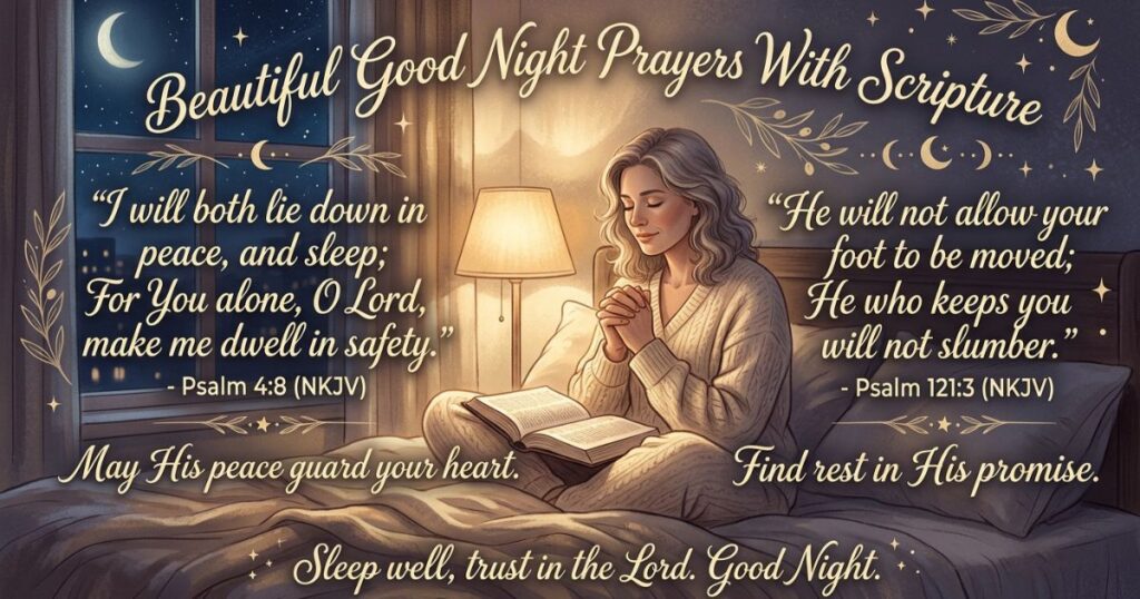 Beautiful Good Night Prayers With Scripture