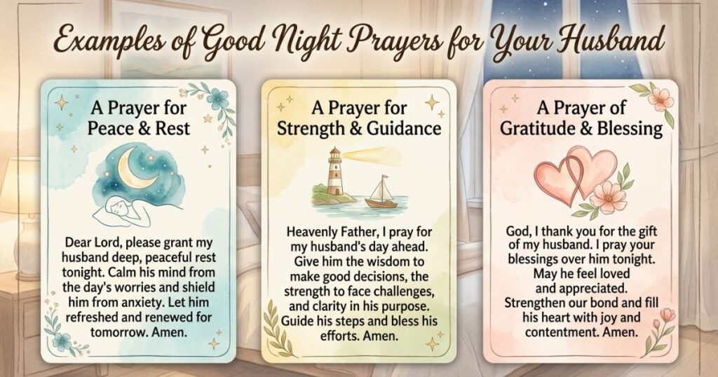 Examples Of A Good Night Prayer For My Husband