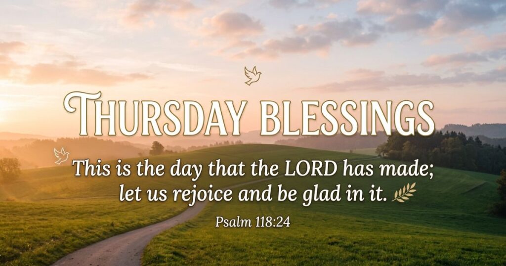 Bible Verse Positive Thursday Blessings