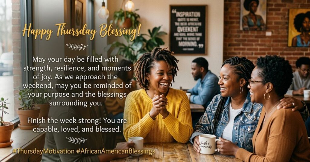 Encouraging African American Thursday Blessing Motivational Blessings