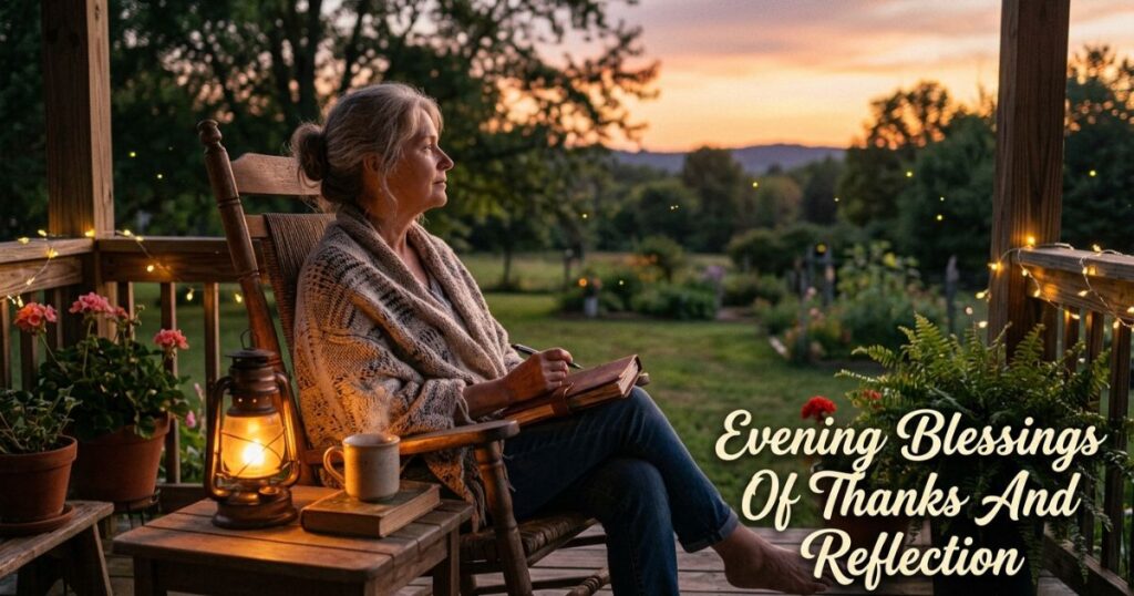 Evening Blessings Of Thanks And Reflection