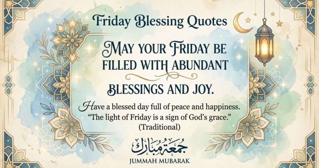 Friday Blessing Quotes