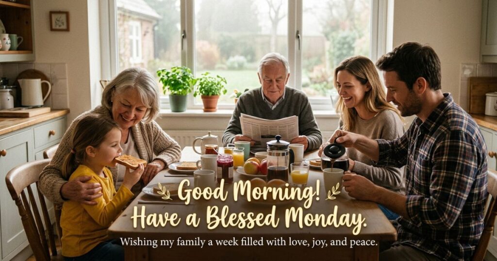 Good Morning Monday Blessings For Family Members