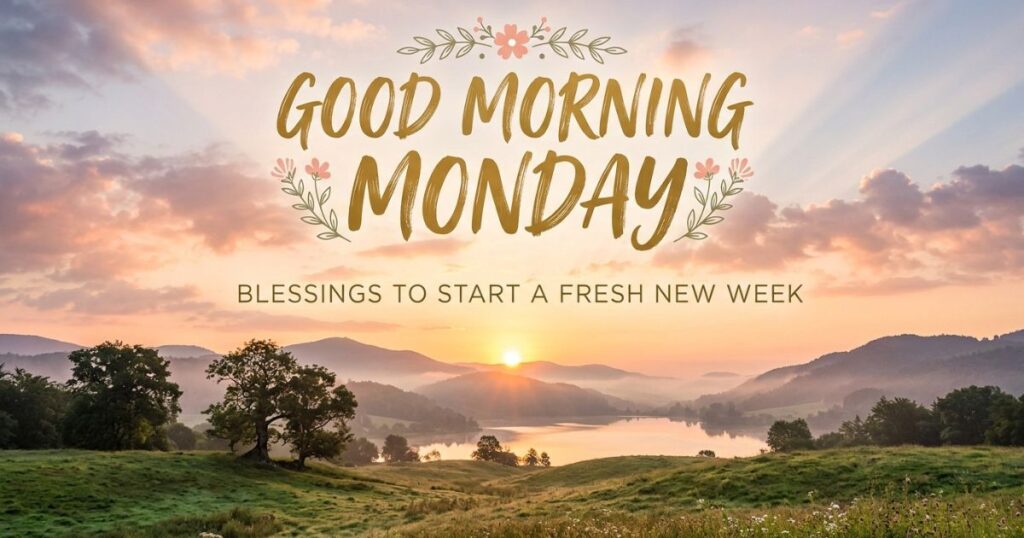 Good Morning Monday, Blessings To Start A Fresh New Week