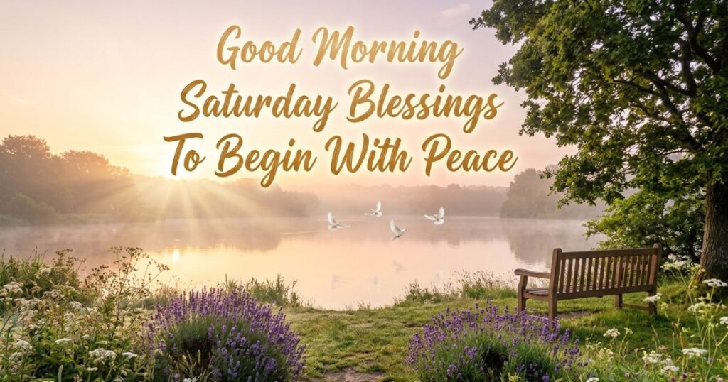 Good Morning Saturday Blessings To Begin With Peace