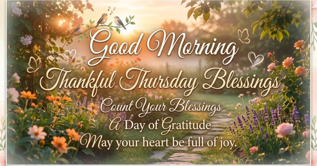 Good Morning Thankful Thursday Blessings