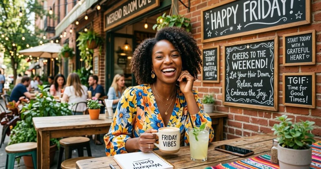 Happy Friday Black Woman And Quotes