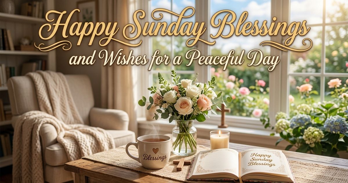 Happy Sunday Blessings and Wishes for a Peaceful Day