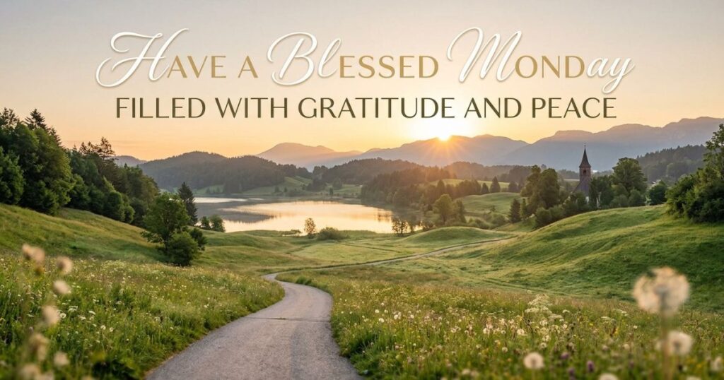 Have A Blessed Monday Filled With Gratitude And Peace