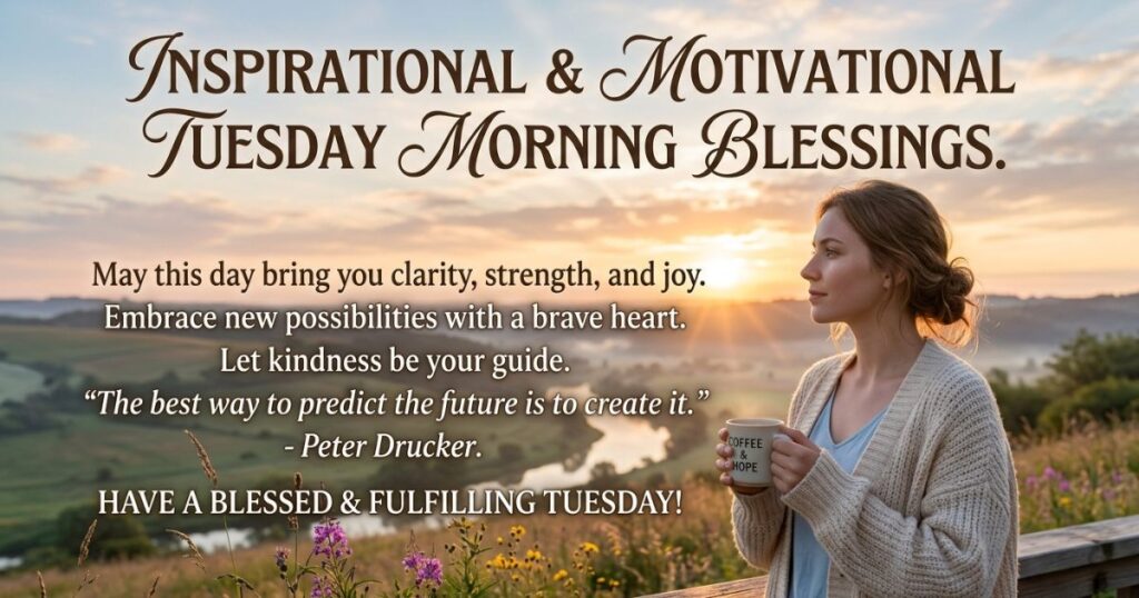 Inspirational And Motivational Tuesday Morning Blessings