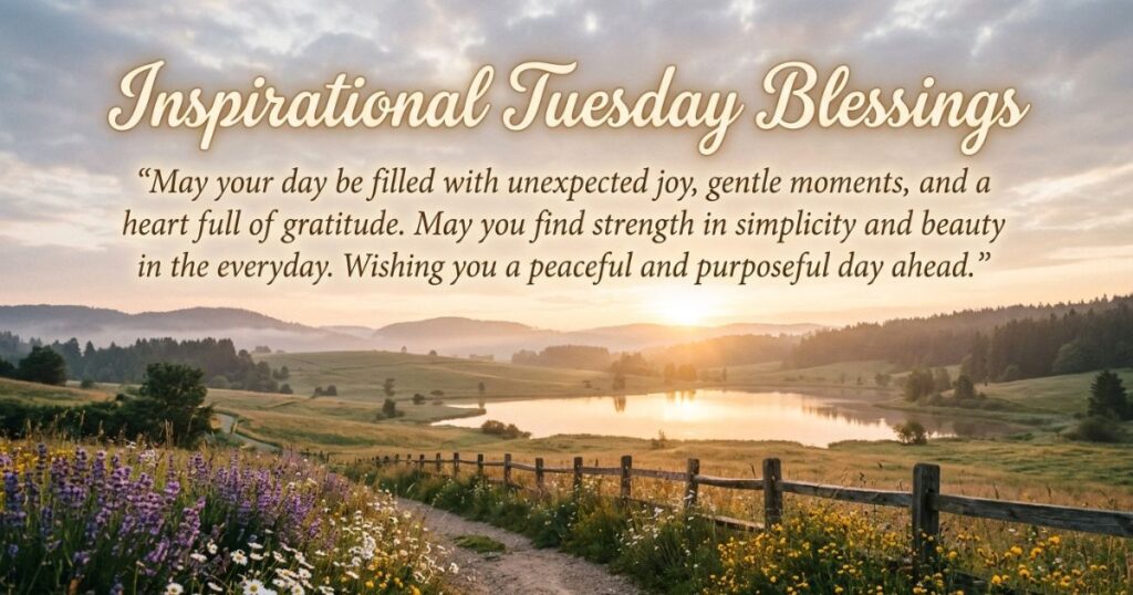 Inspirational Tuesday Blessings