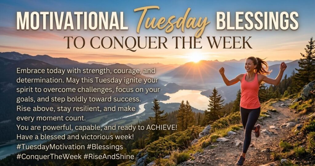 Motivational Tuesday Blessings To Conquer The Week