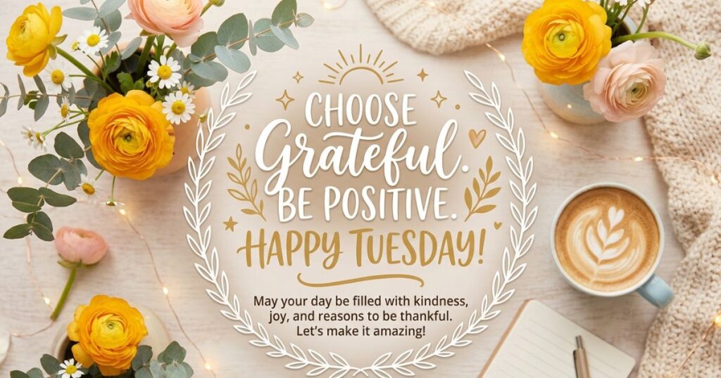 Positive And Grateful Tuesday Messages