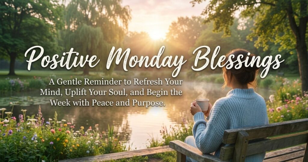 Positive Monday Blessings To Refresh Your Mind And Soul