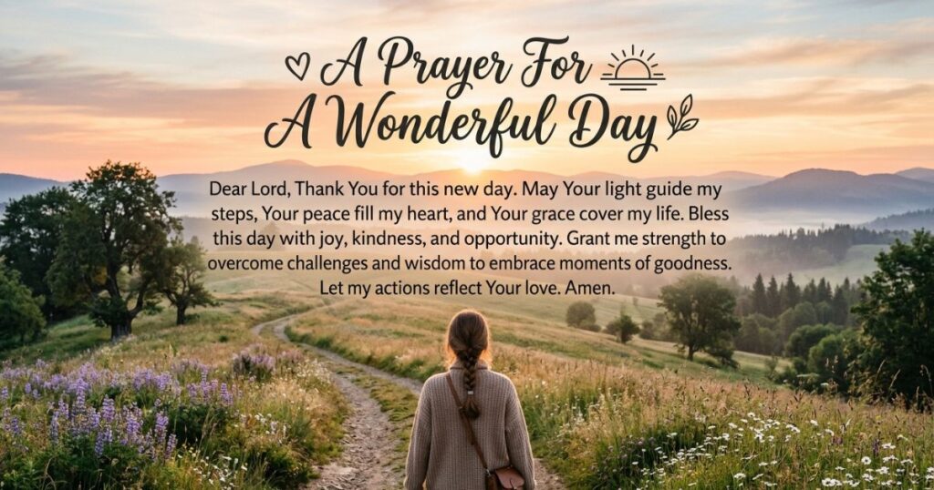Prayer For A Wonderful Day