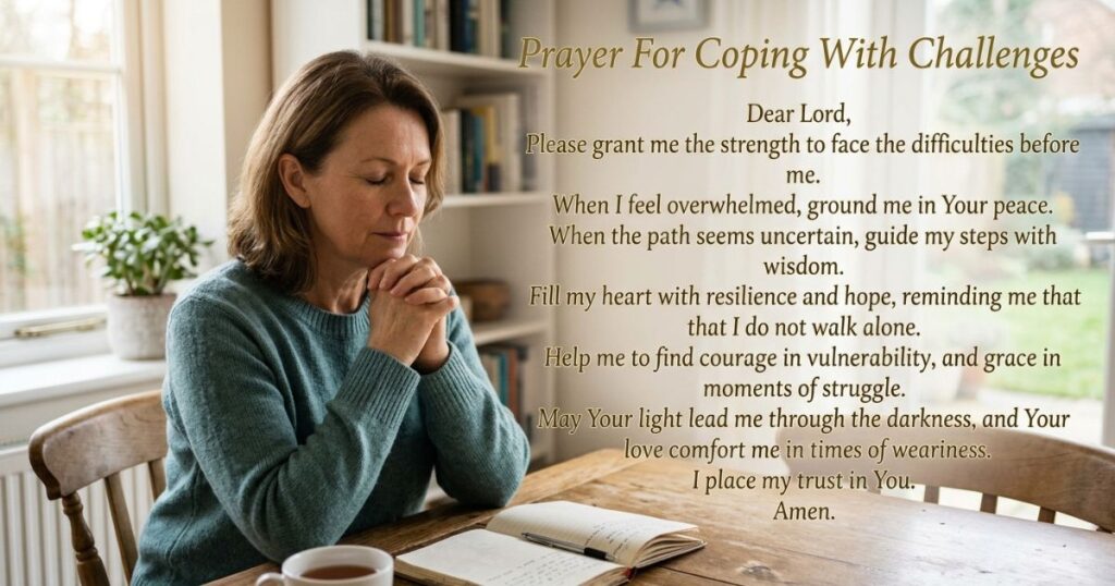 Prayer For Coping With Challenges