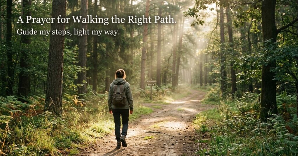 Prayer For Walking The Right Path
