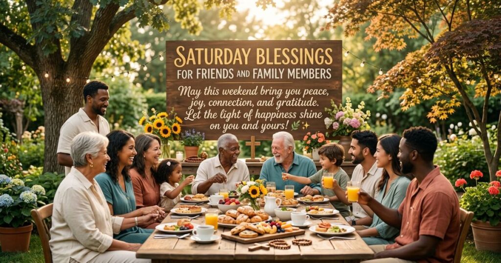 Saturday Blessings For Friends And Family Members