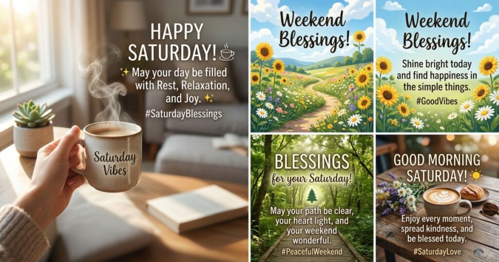 Short Saturday Blessings For Quick Sharing