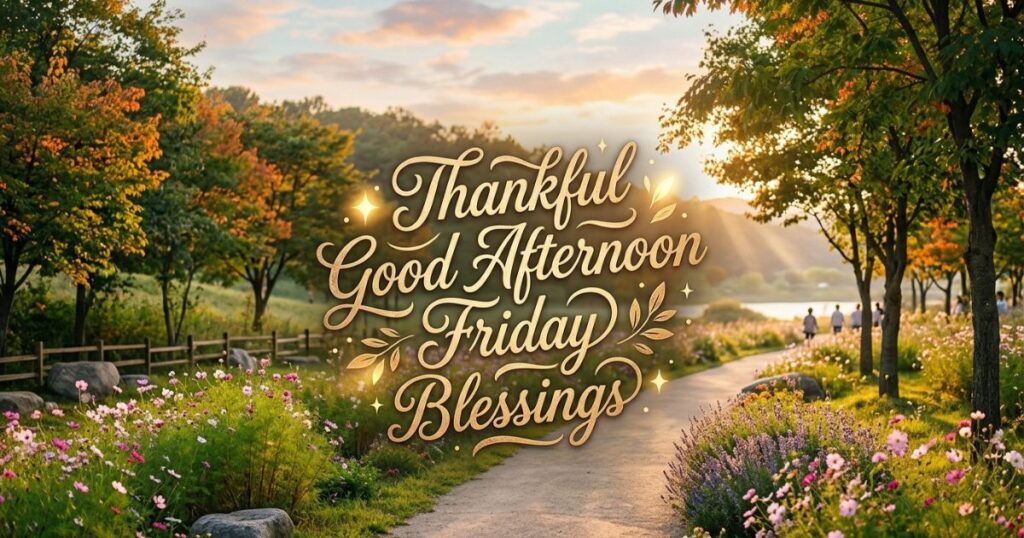 Thankful Good Afternoon Friday Blessings
