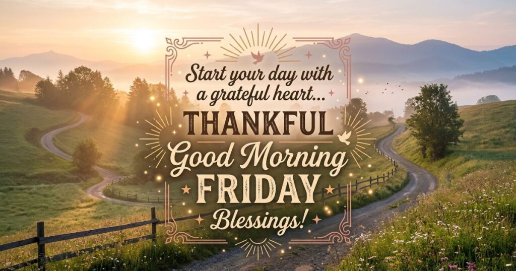 Thankful Good Morning Friday Blessings