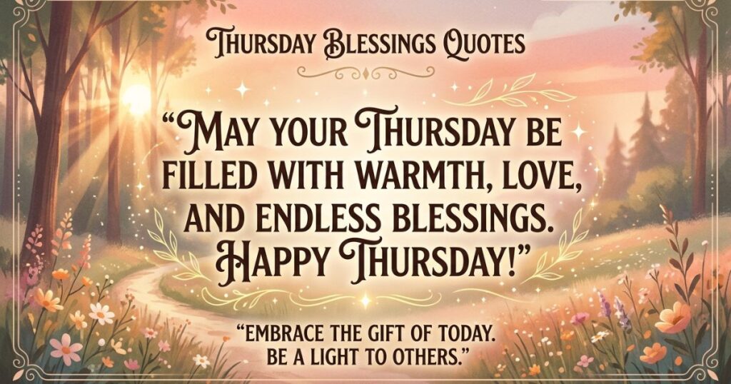 Thursday Blessings Quotes