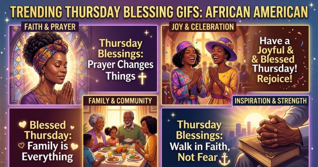 Trending Themes In Thursday Blessing GIFs: African American