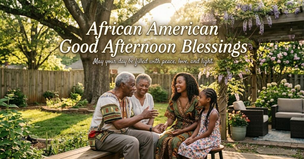 African American Good Afternoon Blessings