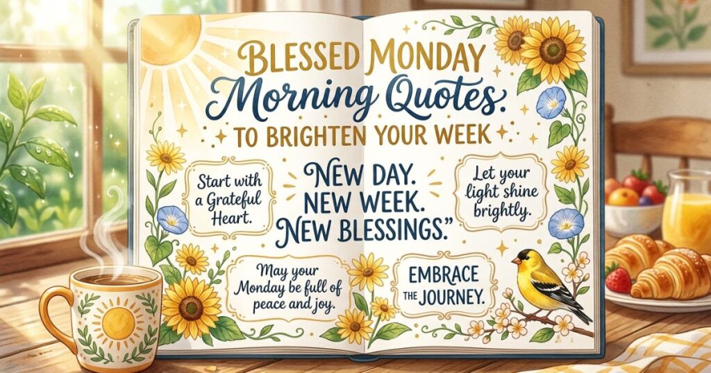Best Blessed Monday Morning Quotes To Brighten Your Week