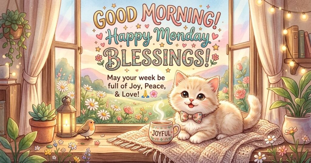 Cute Good Morning Monday Blessings Images