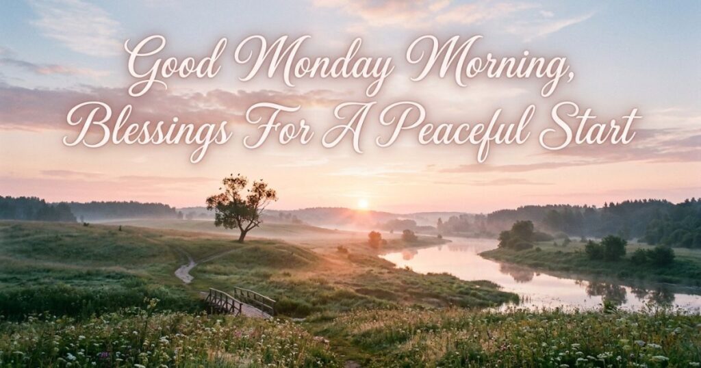 Good Monday Morning, Blessings For A Peaceful Start